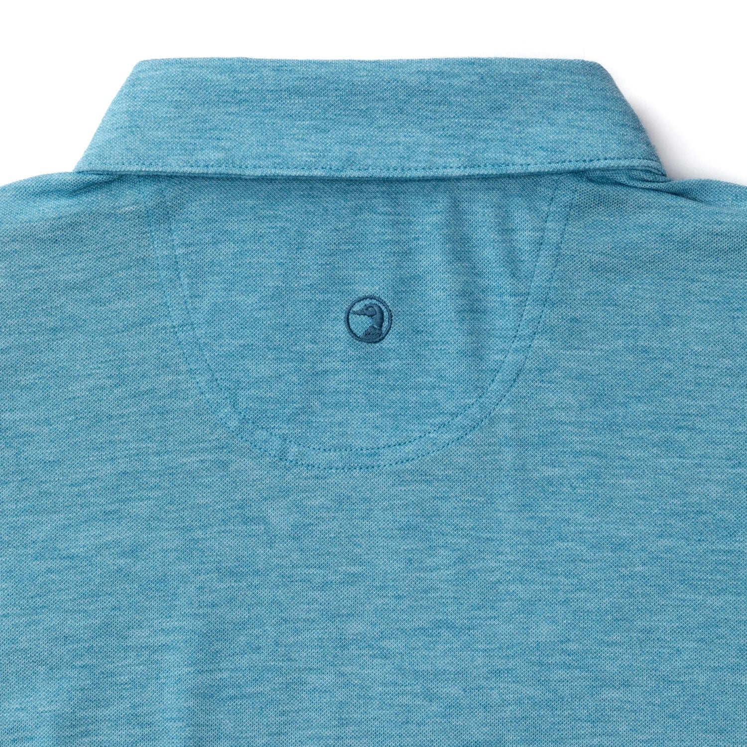 Duck Head Polos Summerford Performance Pique Polo - Sail Blue Heather