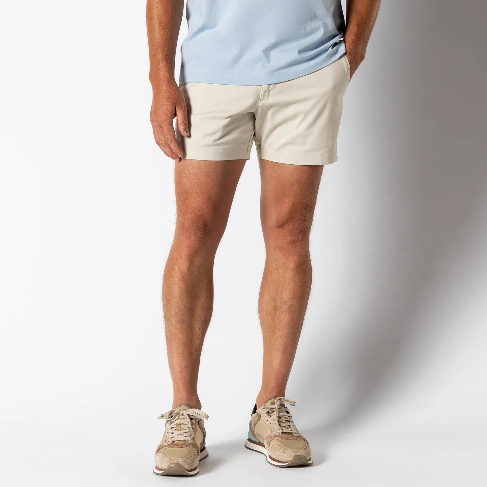 Duck Head Shorts 5" Gold School Chino Short in Stone