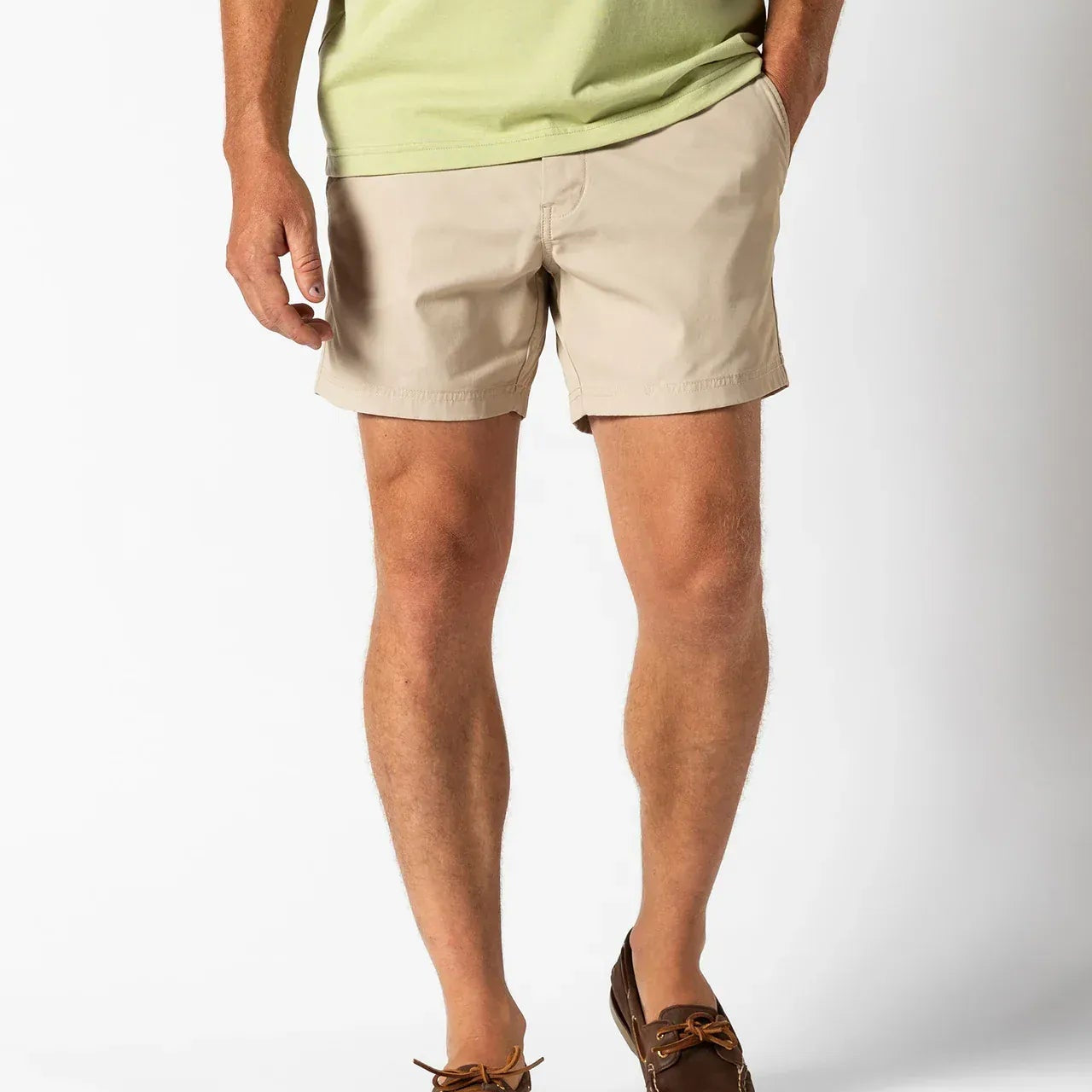 Duck Head Shorts 6" Harbor Performance Short in Stone