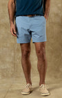 Duck Head Shorts 7" Gold School Chino Short in Chambray Blue