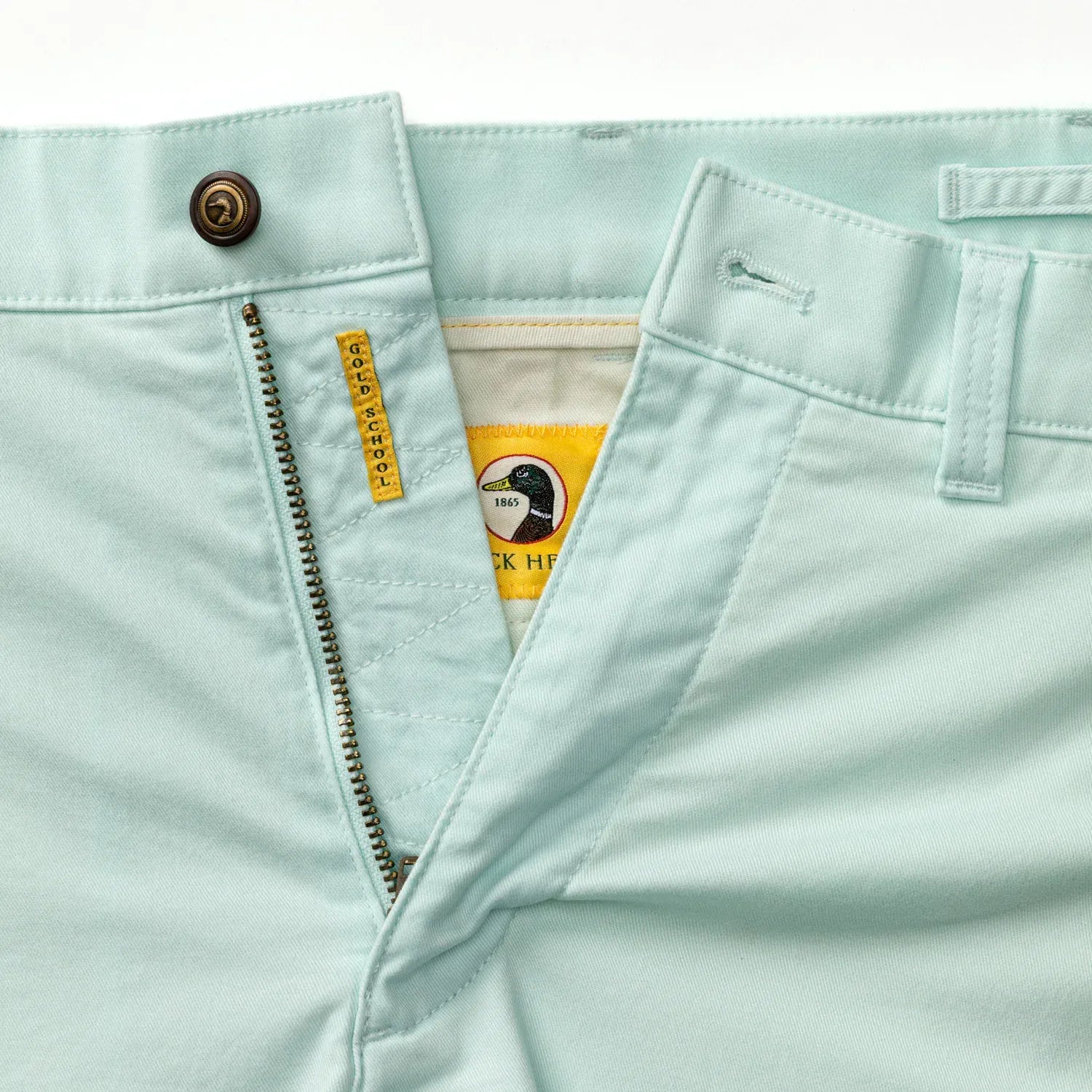 Duck Head Shorts 7" Gold School Chino Short in Icy Blue