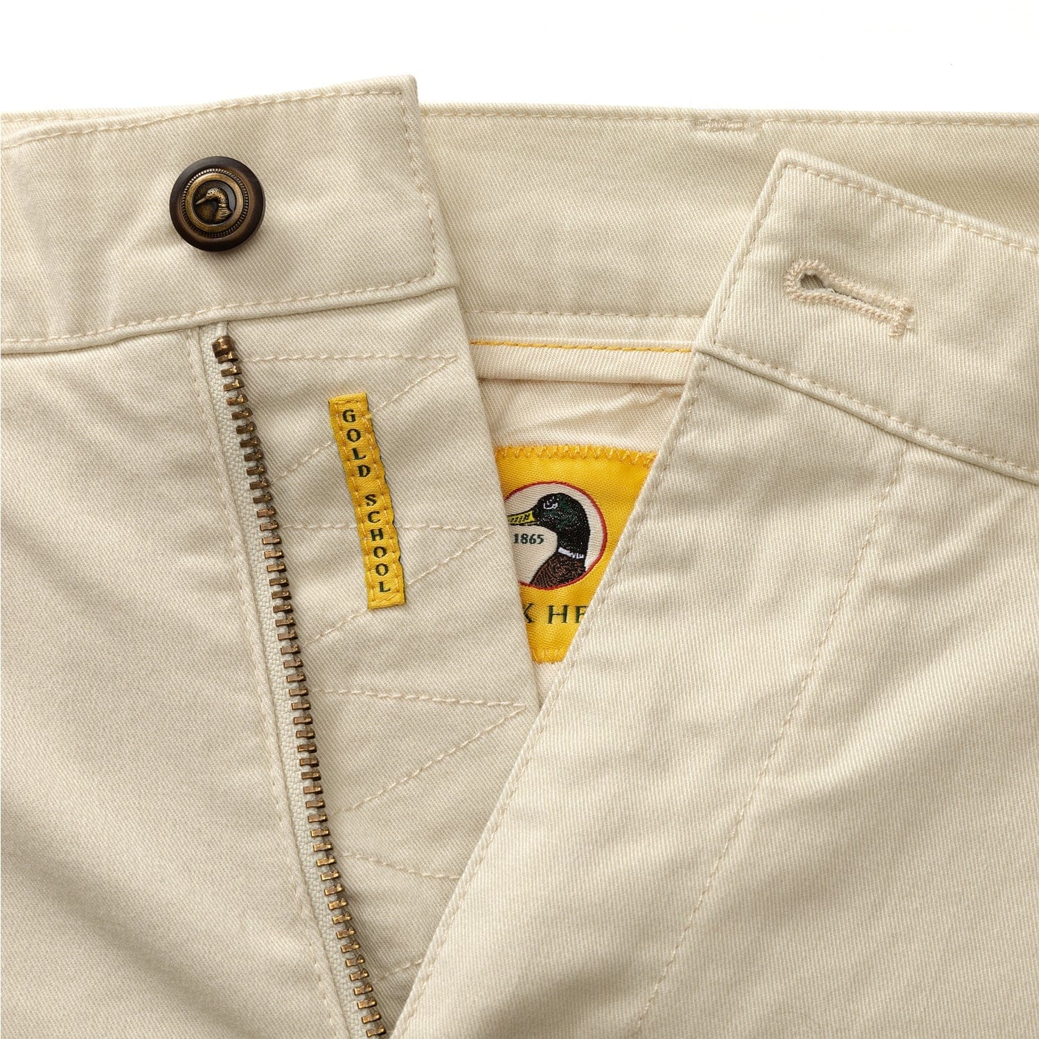 Duck Head Shorts 7" Gold School Chino Short in Stone