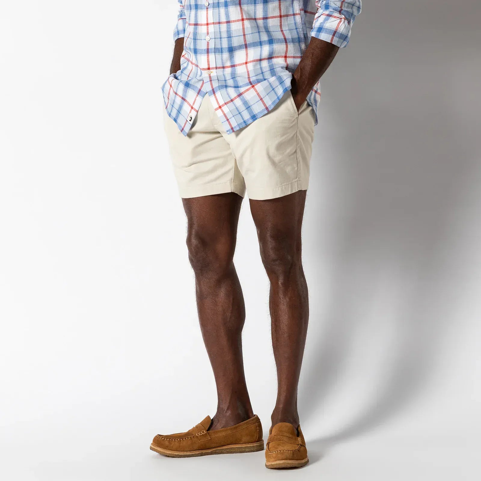 Duck Head Shorts 7" Gold School Chino Short in Stone