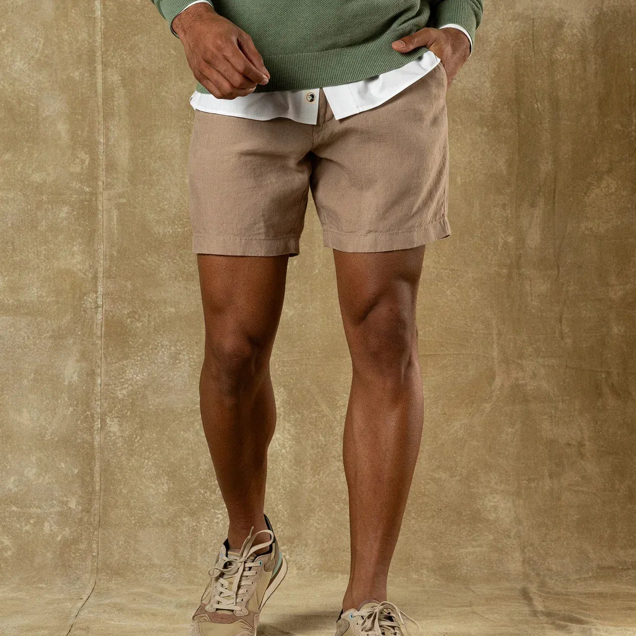 Duck Head Shorts 7" Gold School Linen Chino Short in Clay