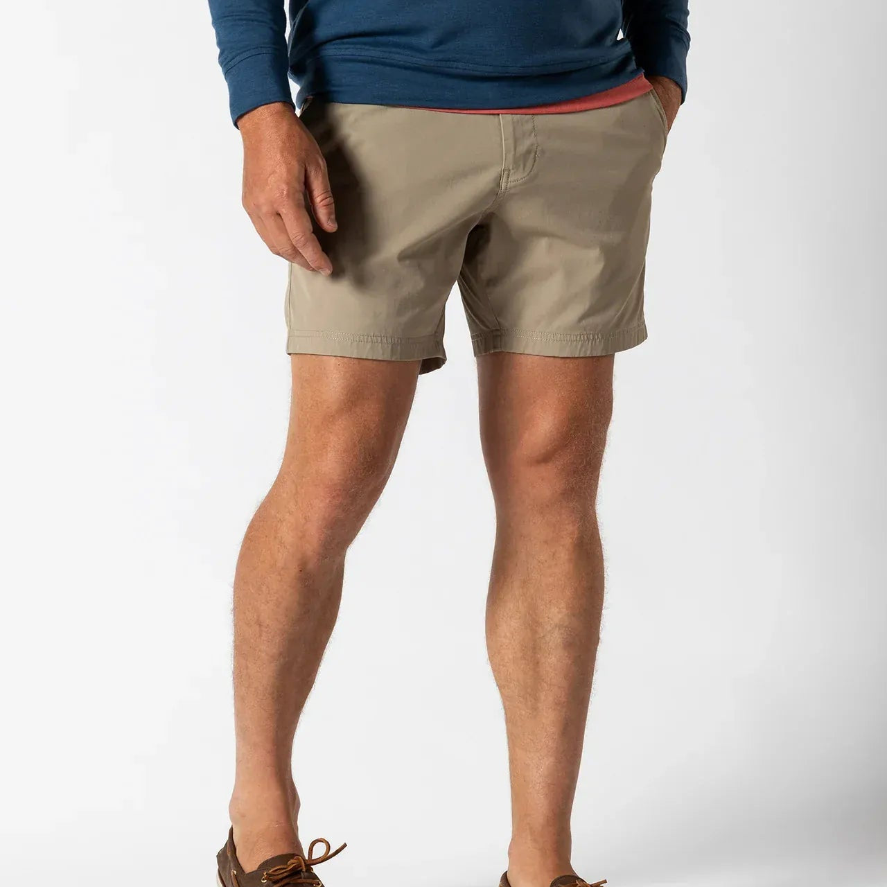 Duck Head Shorts 8" Harbor Performance Short in Khaki