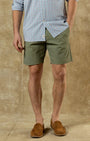 Duck Head Shorts 8" Harbor Performance Short in Oil Green