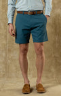 Duck Head Shorts 8" Harbor Performance Short in Teal Blue