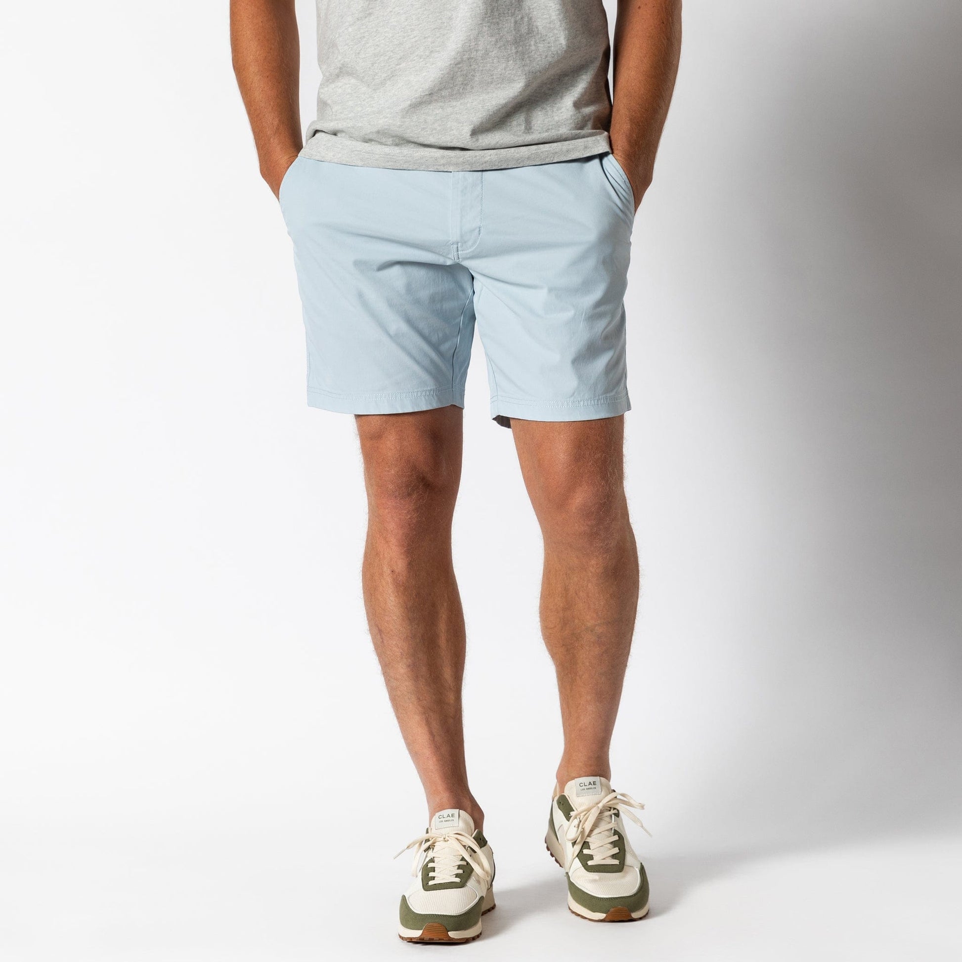 Duck Head Shorts 8" Harbor Performance Short - Light Blue