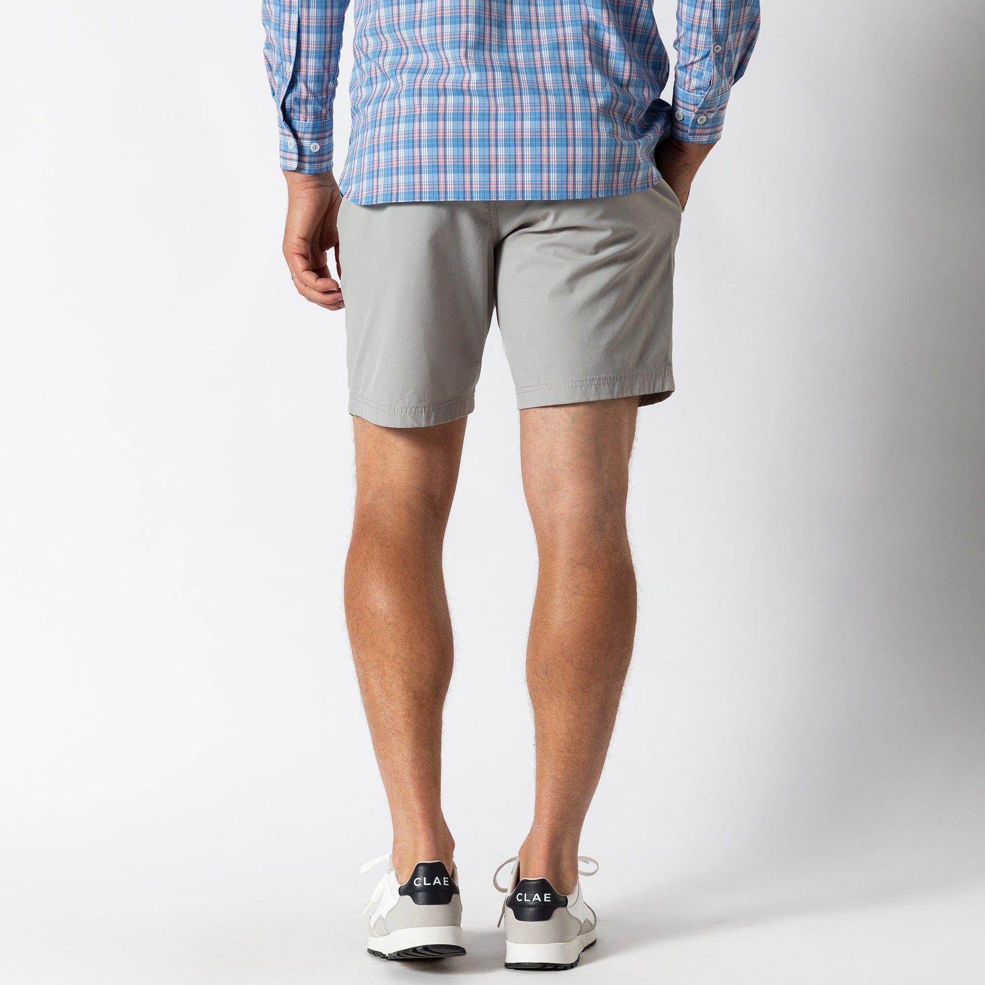 Duck Head Shorts 8" Harbor Performance Short - Limestone Grey