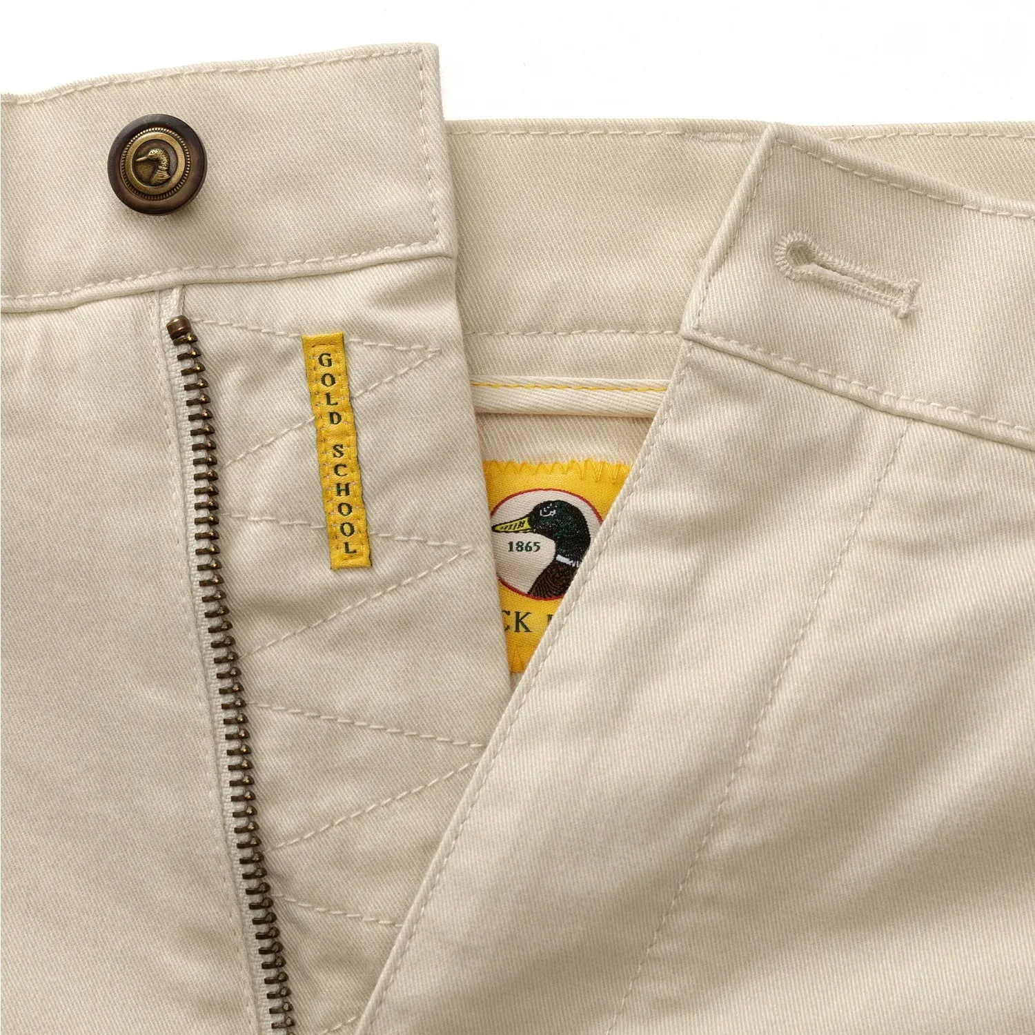 Duck Head Shorts 9" Gold School Chino Short in Stone