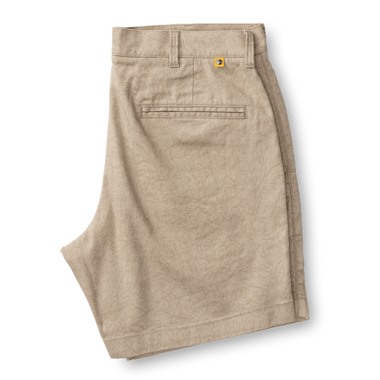 Duck Head Shorts Linen Gold School Chino Short 7" - Tan