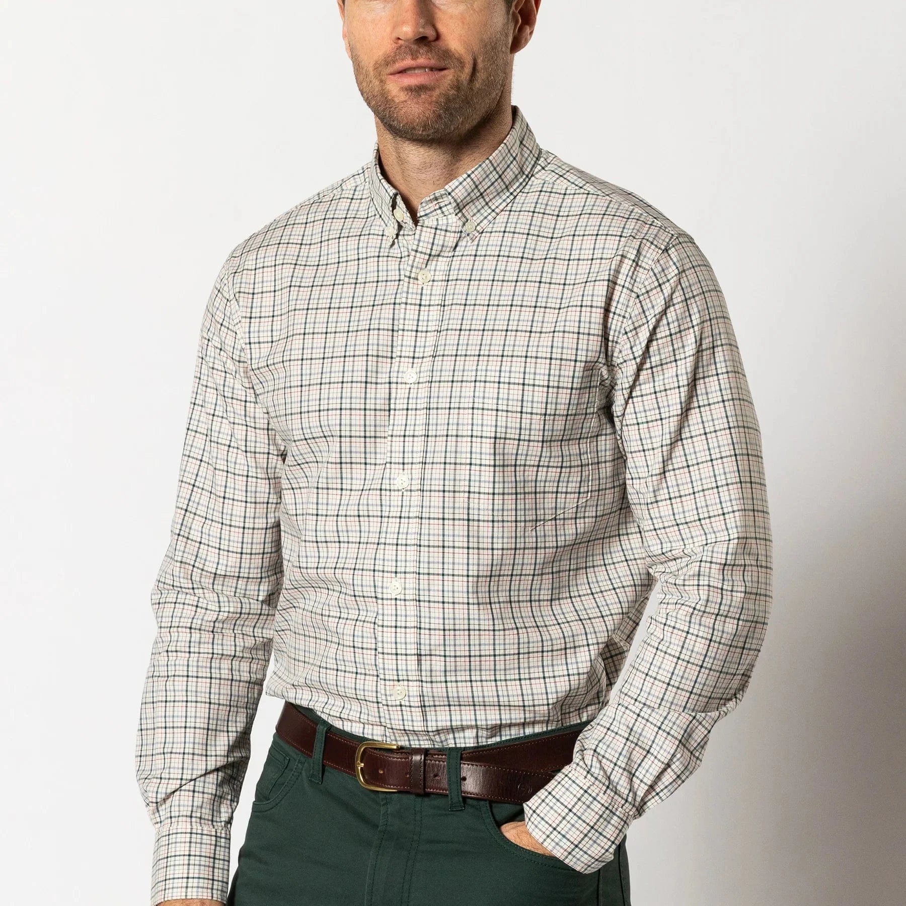 Duck Head Sport Shirts 305 / S Cotton Twill Sport Shirt - Cooper Plaid