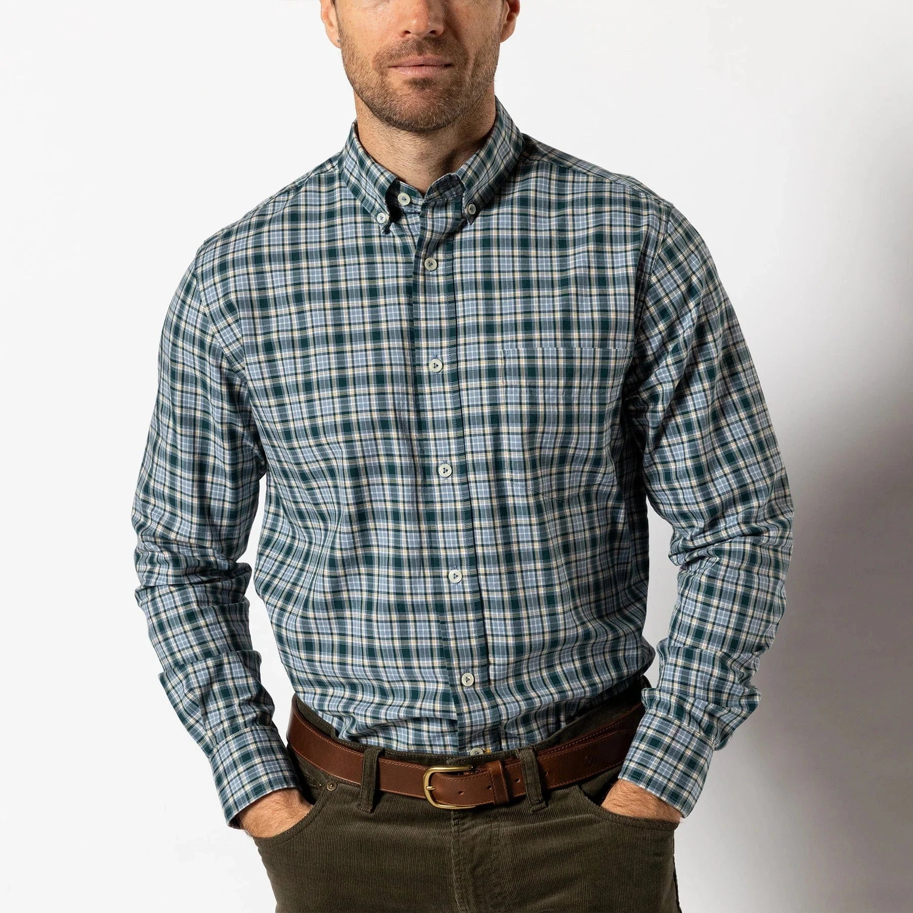 Duck Head Sport Shirts 305 / S Cotton Twill Sport Shirt - Lanier