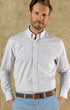 Duck Head Sport Shirts Ashland Plaid Cotton Twill Sport Shirt in Pale Pink