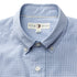 Duck Head Sport Shirts Brook Plaid Cotton Cashmere Poplin Sport Shirt in Serenity Blue