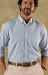 Duck Head Sport Shirts Brook Plaid Cotton Cashmere Poplin Sport Shirt in Serenity Blue