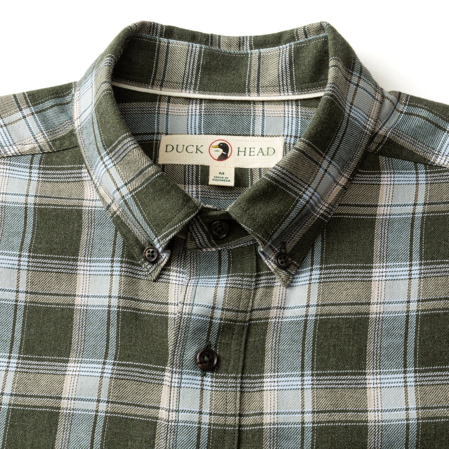 Duck Head Sport Shirts Cotton Flannel Sport Shirt - Hank Plaid