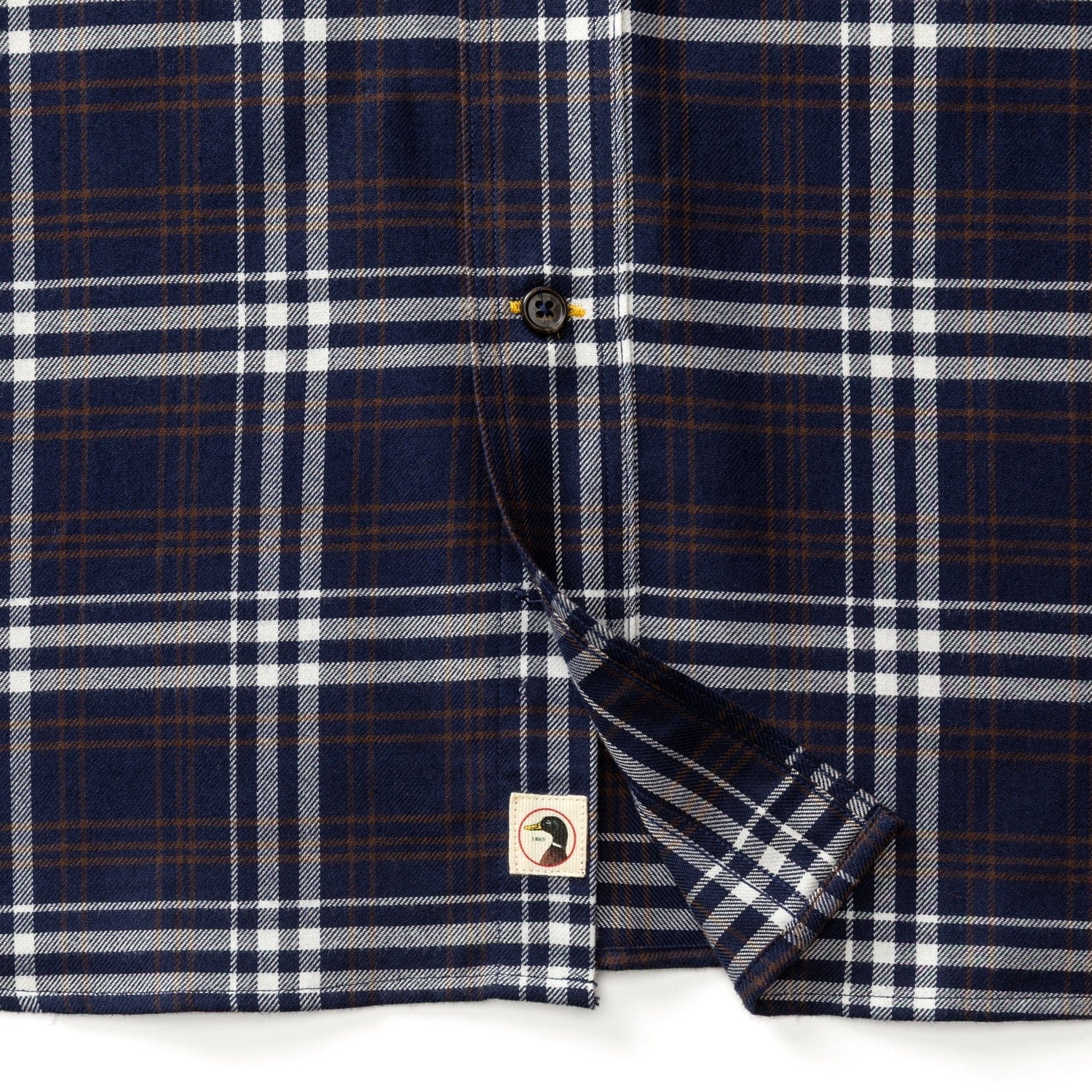Duck Head Sport Shirts Cotton Flannel Sport Shirt in Asher Plaid