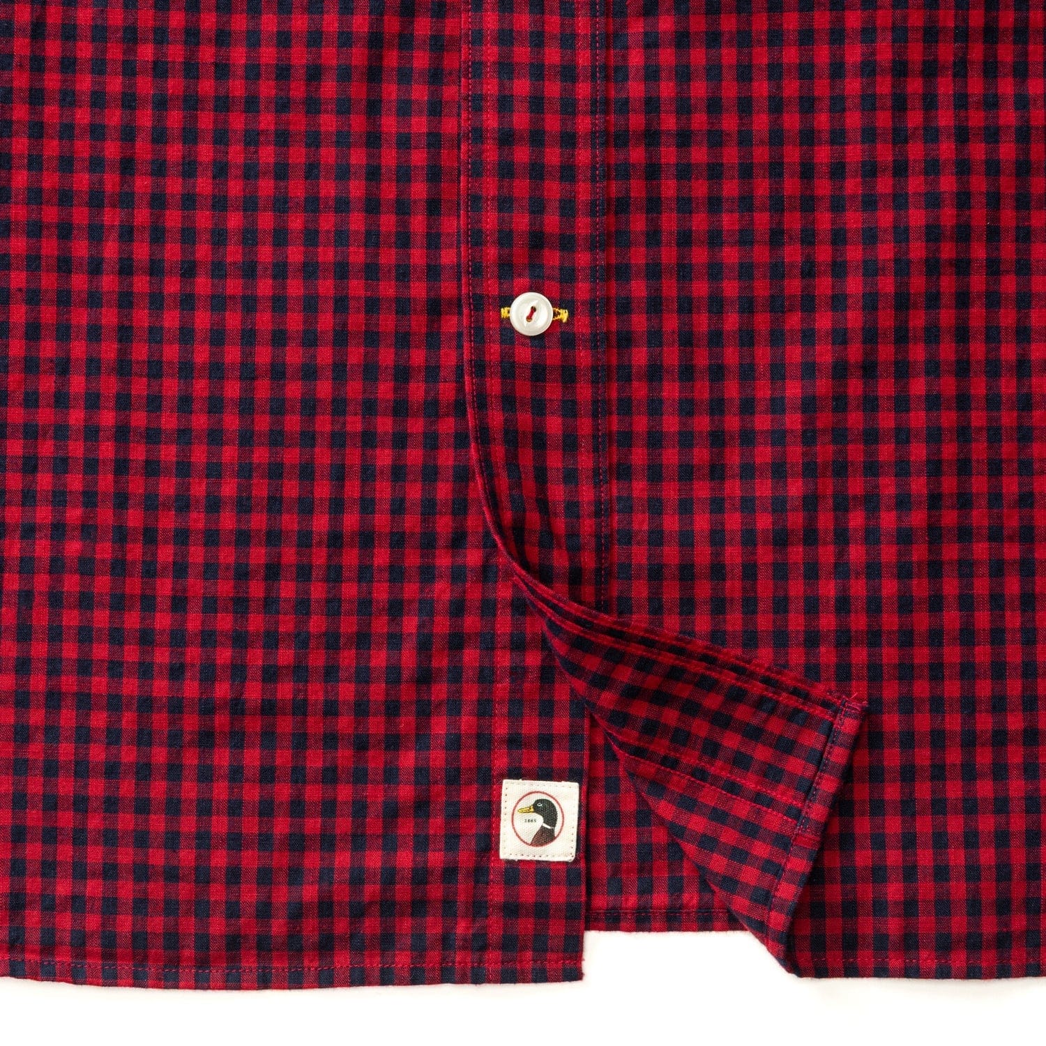 Duck Head Sport Shirts Cotton Slub Sport Shirt in Kimball Plaid
