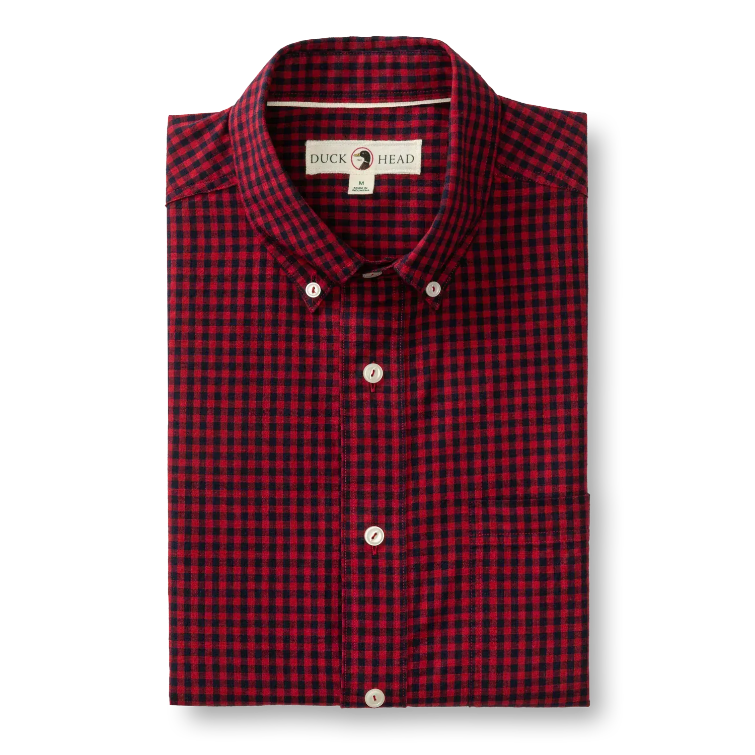 Duck Head Sport Shirts Cotton Slub Sport Shirt in Kimball Plaid