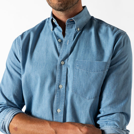 Duck Head Sport Shirts Denim Twill Sport Shirt - Dustin