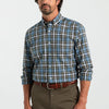 Duck Head Sport Shirts Hamlett Plaid Twill Sport Shirt- Dark Forest Green