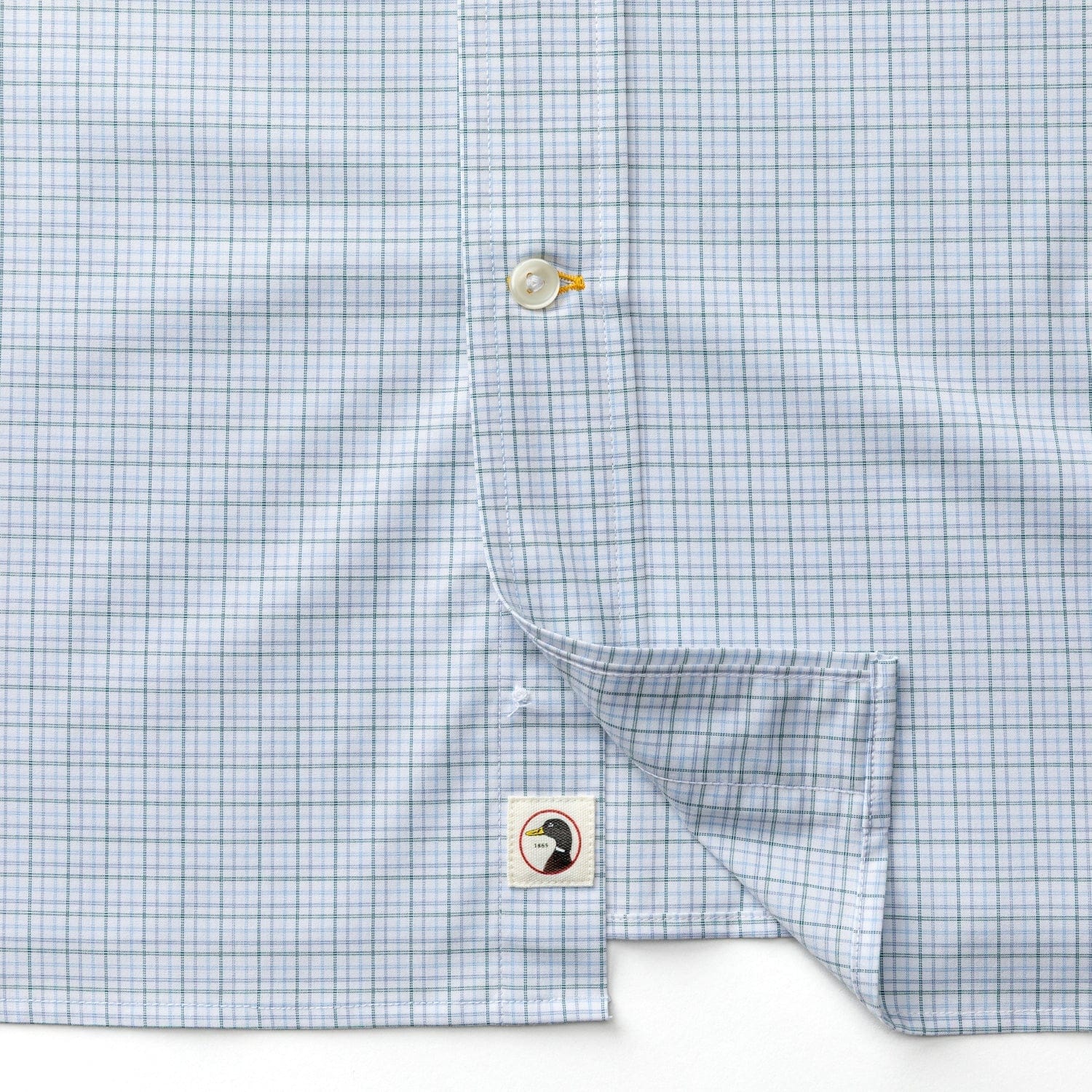 Duck Head Sport Shirts Joiner Plaid Performance Sport Shirt in Midnight Teal
