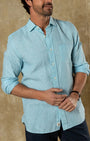 Duck Head Sport Shirts Linen Poplin Sport Shirt