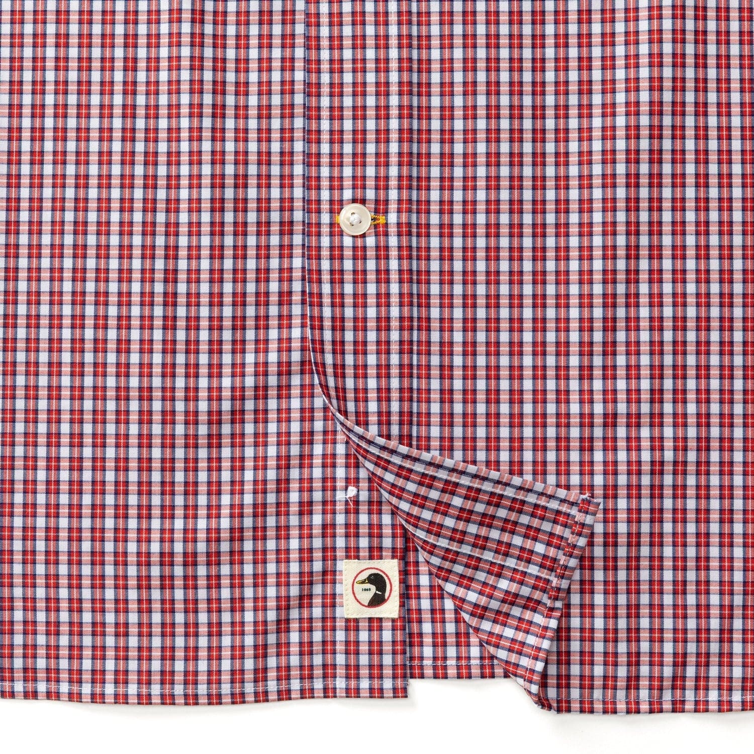 Duck Head Sport Shirts Performance Poplin Sport Shirt - Coker Plaid