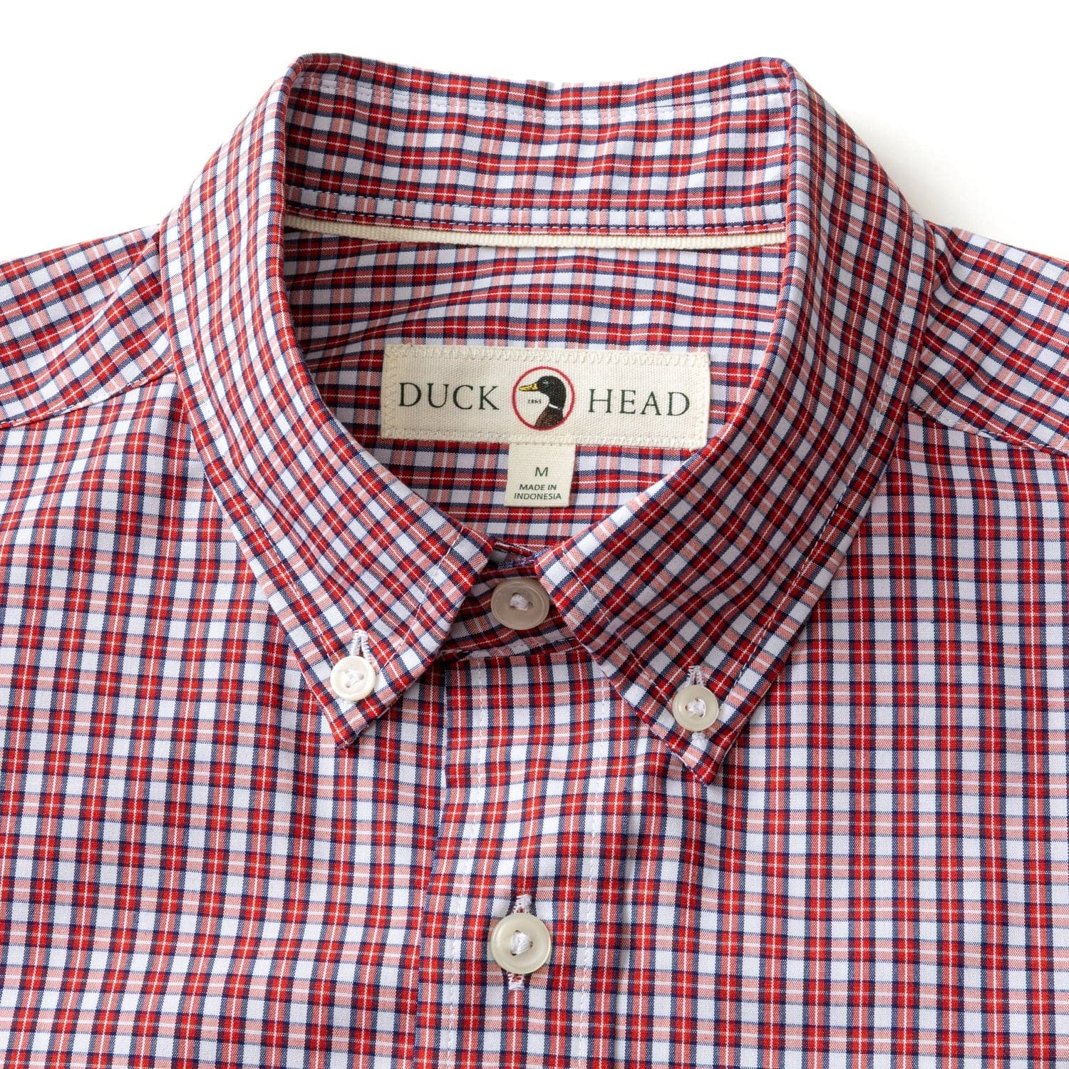 Duck Head Sport Shirts Performance Poplin Sport Shirt - Coker Plaid