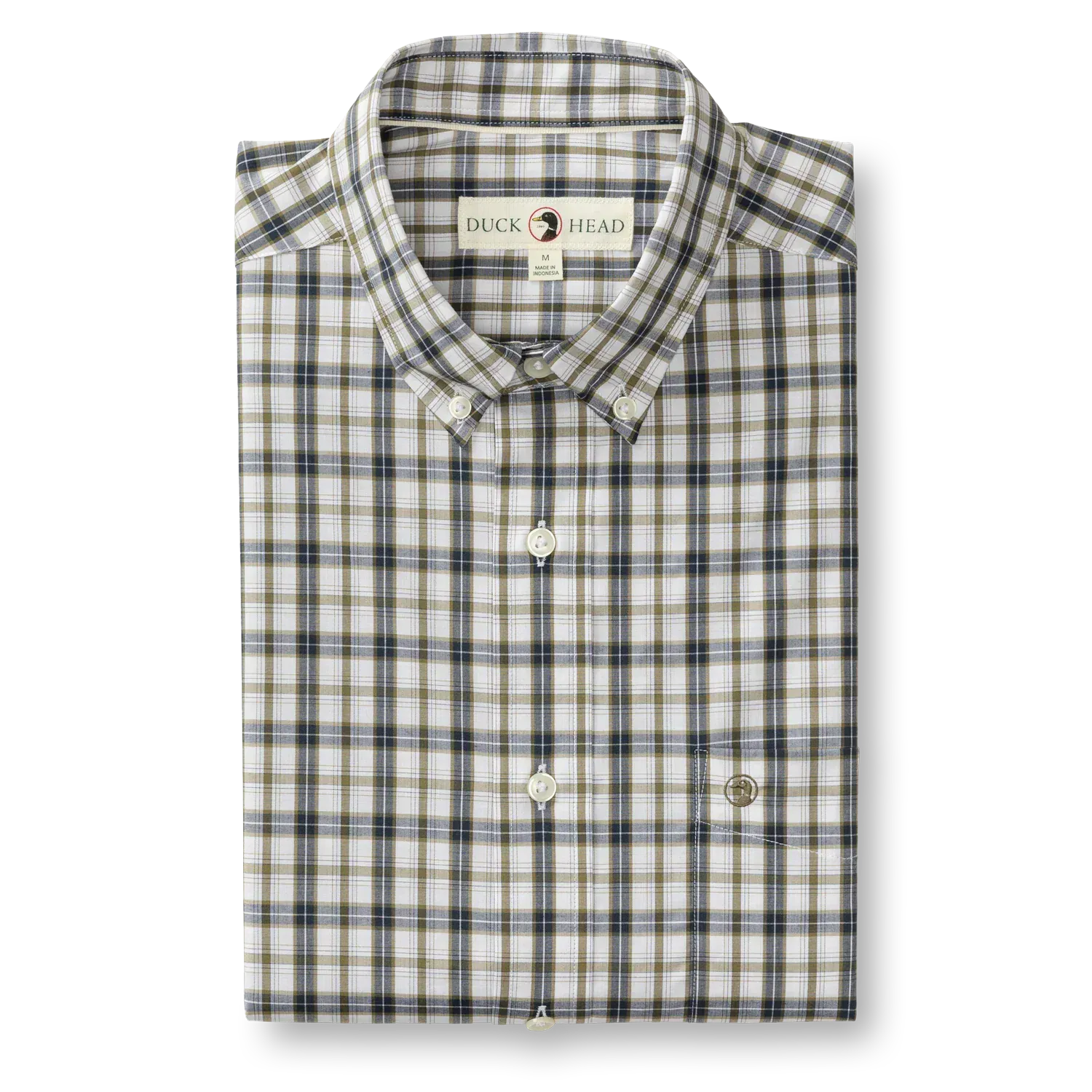 Duck Head Sport Shirts Performance Poplin Sport Shirt in Joplin Plaid