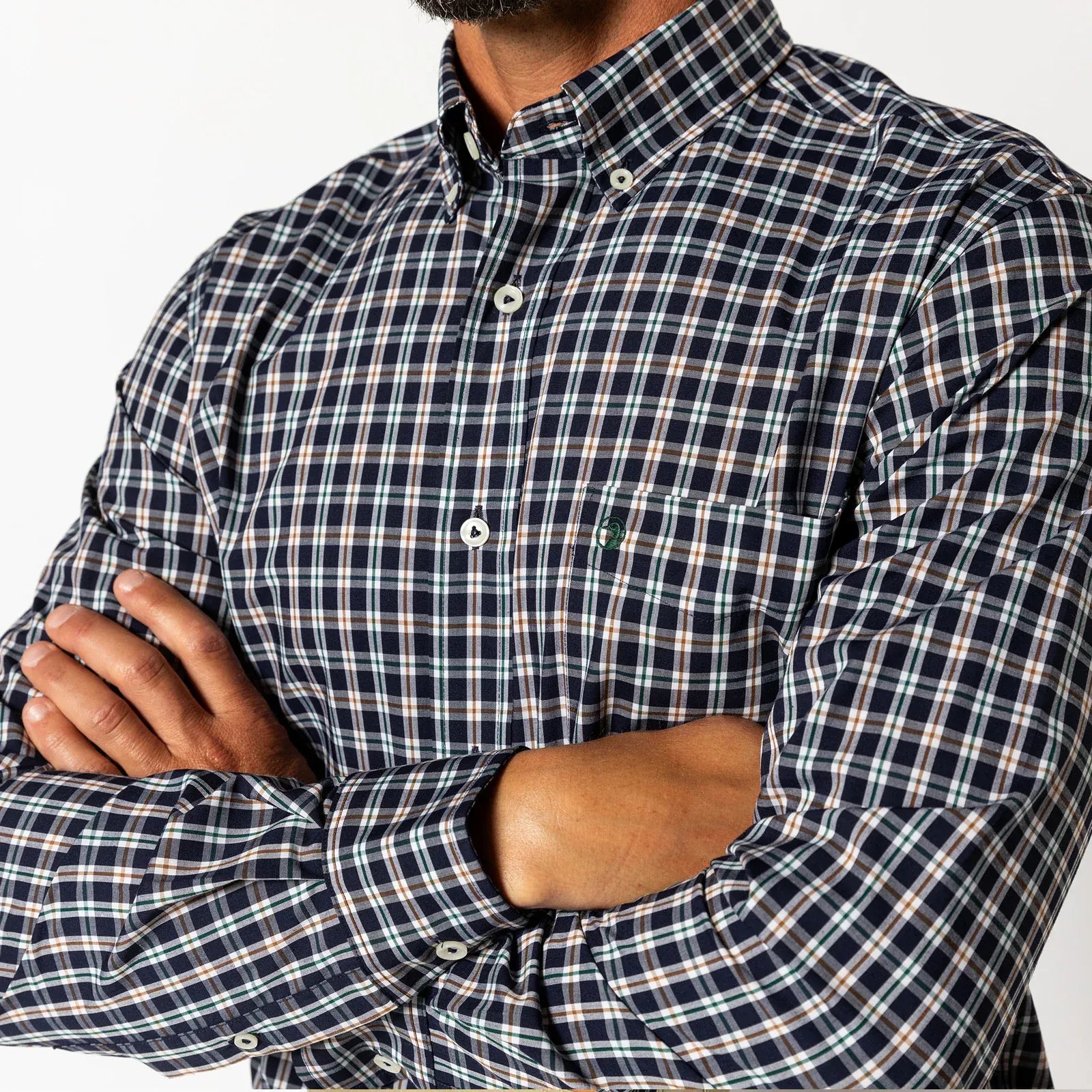 Duck Head Sport Shirts Performance Poplin Sport Shirt in Moseley Plaid