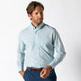Duck Head Sport Shirts Performance Poplin Sport Shirt - Trent Plaid in Meadowbrook