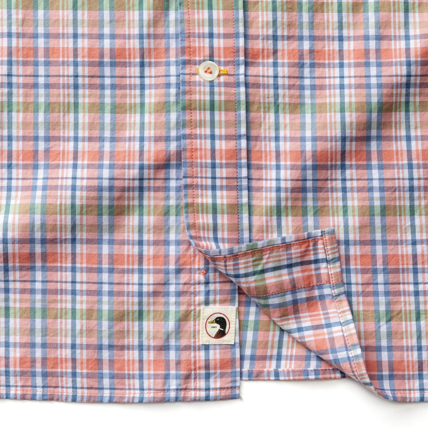 Duck Head Sport Shirts Pratt Plaid Cotton Twill Sport Shirt