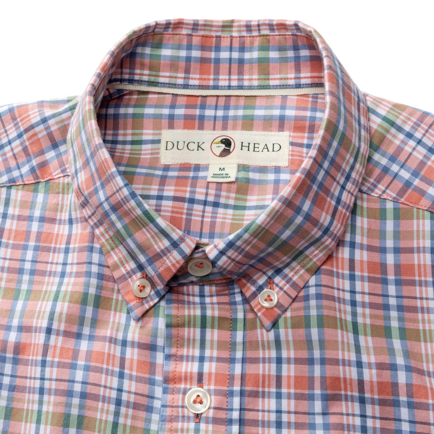 Duck Head Sport Shirts Pratt Plaid Cotton Twill Sport Shirt