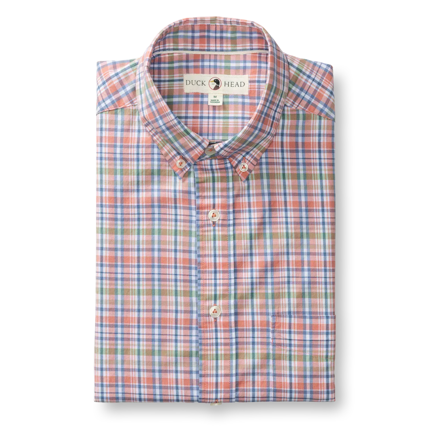 Duck Head Sport Shirts Pratt Plaid Cotton Twill Sport Shirt
