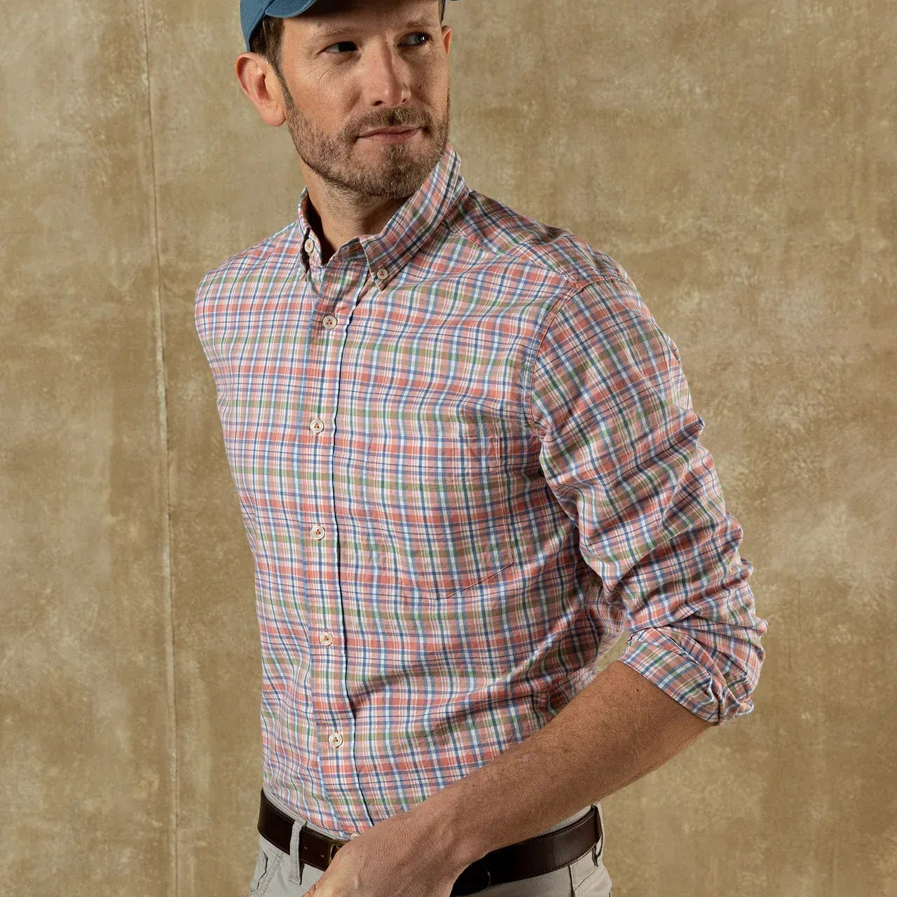 Duck Head Sport Shirts Pratt Plaid Cotton Twill Sport Shirt