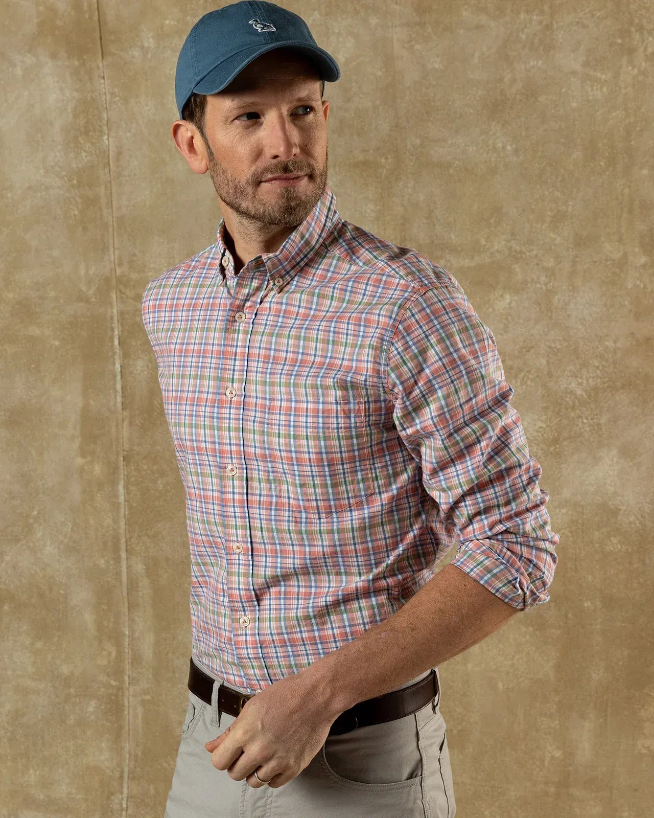 Duck Head Sport Shirts Pratt Plaid Cotton Twill Sport Shirt