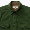 Duck Head Sport Shirts Slater Moleskin Overshirt- Pine Green Print