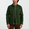 Duck Head Sport Shirts Slater Moleskin Overshirt- Pine Green Print