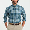 Duck Head Sport Shirts Thompson Plaid Oxford Sport Shirt- Legion Blue