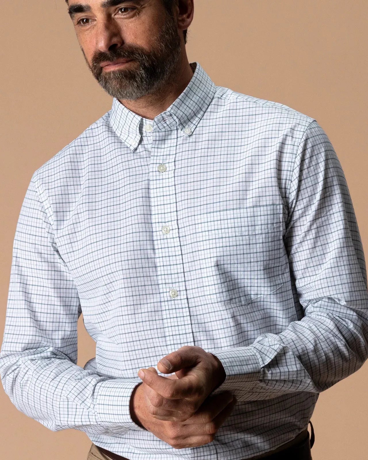 Duck Head Sport Shirts Tolliver Plaid Cotton Cashmere Poplin Sport Shirt