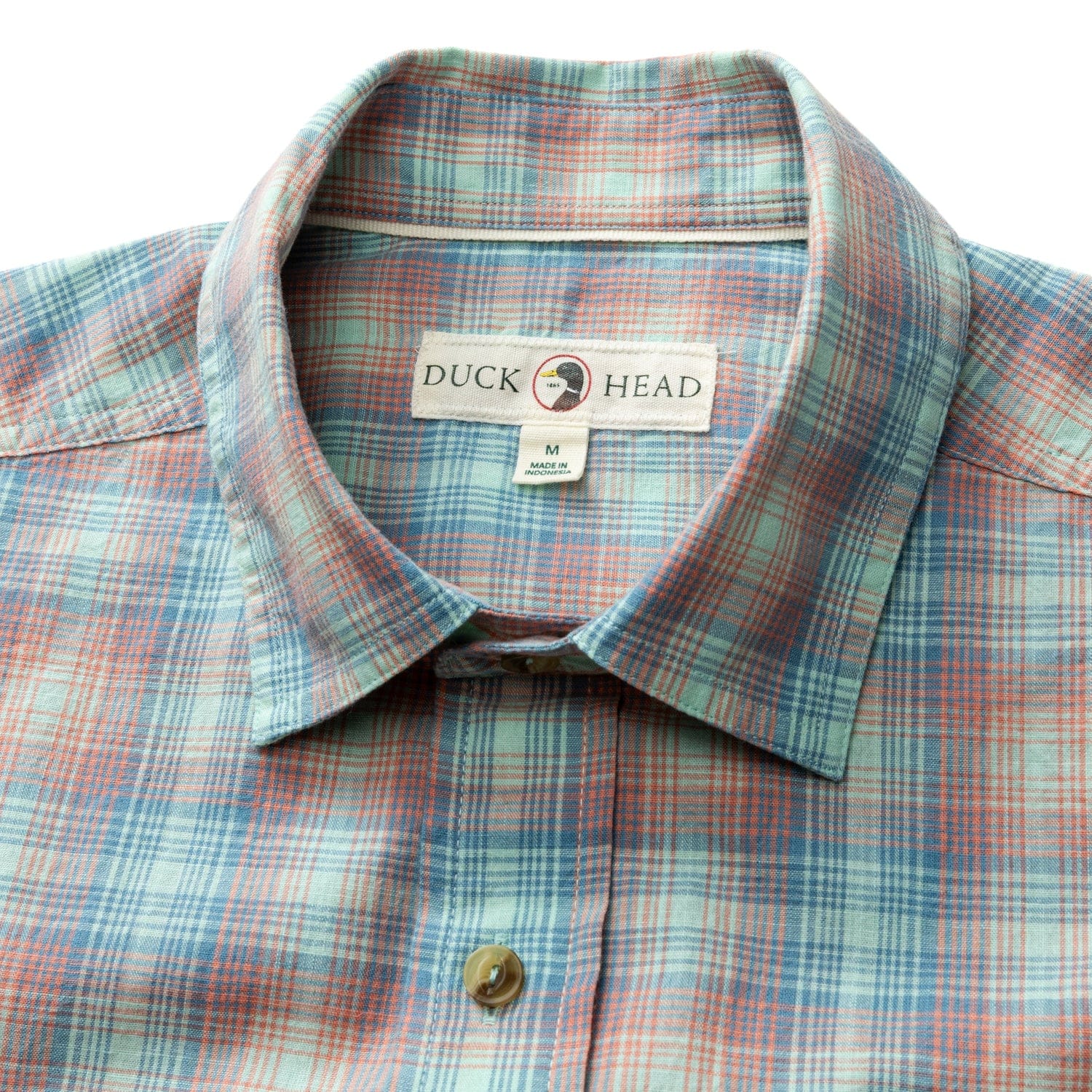 Duck Head Sport Shirts Vernon Plaid Cotton Slub Sport Shirt