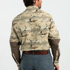Duck Head Sport Shirts Woodland Shooting Shirt- Khaki Print