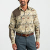 Duck Head Sport Shirts Woodland Shooting Shirt- Khaki Print