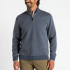 Duck Head Sweaters Bearing Pique 1/4 Zip Pullover- Navy