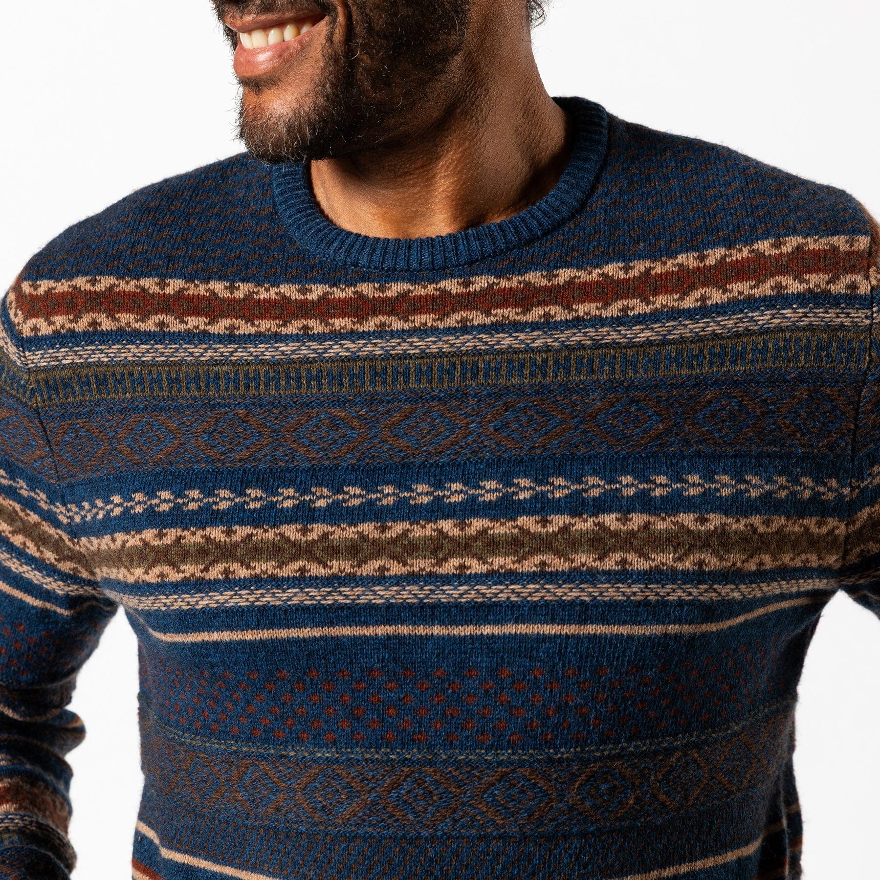 Duck Head Sweaters Birch Fair Isle Crewneck Sweater
