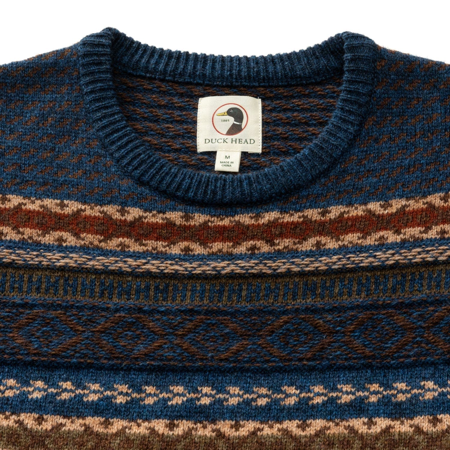 Duck Head Sweaters Birch Fair Isle Crewneck Sweater