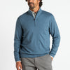 Duck Head Sweaters Dunmore 1/4 Zip Pullover- Vintage Blue Heather