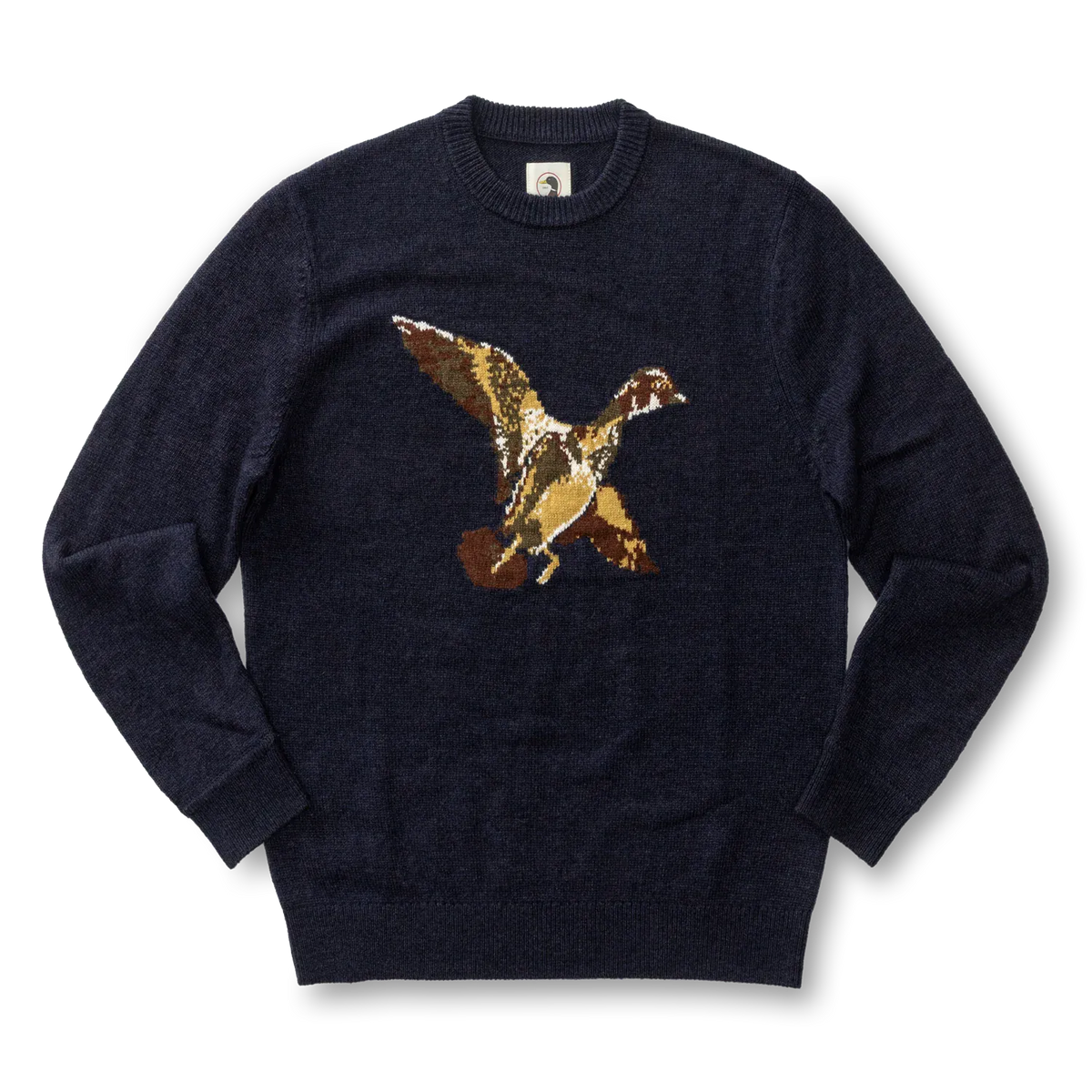 Duck Head Sweaters Flying Wood Duck Merino Intarsia Crewneck Sweater